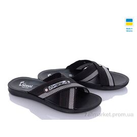 Шльопанці чоловічі пляжні Літо TRK 007 black-grey new (6 пар р.41-45) "DeMur" недорого оптом від прямого постачальника