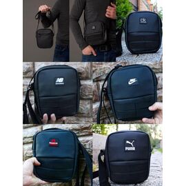 Сумка чоловіча PM170 black р.19*16*5 "Candy bags" недорого оптом від прямого постачальника