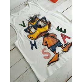 Фотография Футболка женская LR113 white р.48-50 "Lora" недорого оптом от прямого поставщика