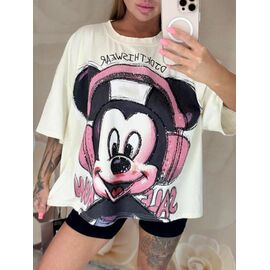 футболка жіноча LR116 white р.one size "Lora" недорого оптом від прямого постачальника