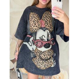 футболка жіноча LR117 d.grey р.one size "Lora" недорого оптом від прямого постачальника