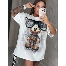 футболка жіноча LR128 white р.one size "Lora" недорого оптом від прямого постачальника