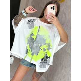 футболка жіноча LR53 white р.one size "Lora" недорого оптом від прямого постачальника