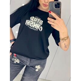 футболка жіноча LR59 black р.one size "Lora" недорого оптом від прямого постачальника