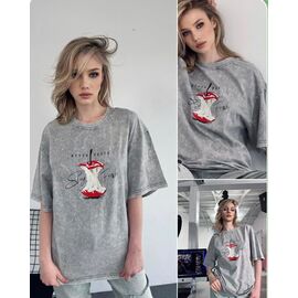 футболка жіноча LR75 grey р.one size "Lora" недорого оптом від прямого постачальника