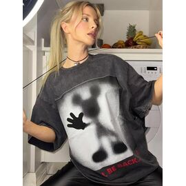 футболка жіноча LR76 grey р.one size "Lora" недорого оптом від прямого постачальника