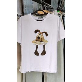 футболка жіноча LR78 white р.S-L "Lora" недорого оптом від прямого постачальника