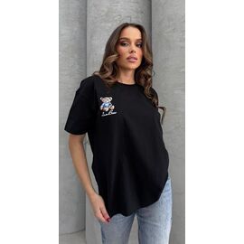футболка жіноча LR80 black р.S-L "Lora" недорого оптом від прямого постачальника