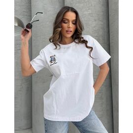 футболка жіноча LR81 white р.S-L "Lora" недорого оптом від прямого постачальника