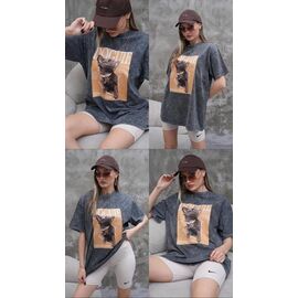 футболка жіноча LR87 grey р.S-XL "Lora" недорого оптом від прямого постачальника