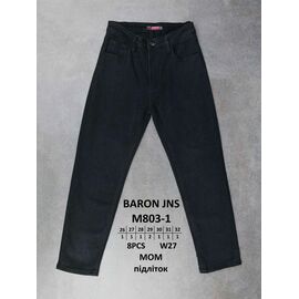 Джинси чоловічі M803-1 black р.26-32 "God Baron" недорого оптом від прямого постачальника
