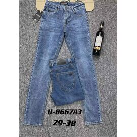 Джинси чоловічі U8667A3 blue р.29-38 "God Baron" недорого оптом від прямого постачальника