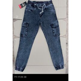 Фотография Джинсы мужские 711-17 blue р.29-38 "God Baron" недорого оптом от прямого поставщика