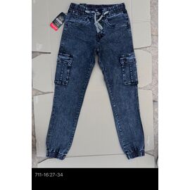 Фотография Джинсы мужские 711-16 blue р.27-34 "God Baron" недорого оптом от прямого поставщика