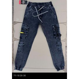 Фотография Джинсы мужские 711-18 blue р.28-36 "God Baron" недорого оптом от прямого поставщика