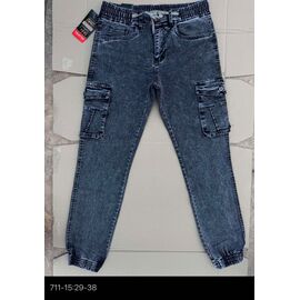 Фотография Джинсы мужские 711-15 blue р.29-38 "God Baron" недорого оптом от прямого поставщика