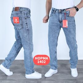 Джинси чоловічі 1402 blue р.29-36 "God Baron" недорого оптом від прямого постачальника