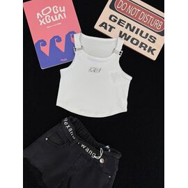 Фотография Топик детский на девочку 86211 white р.120-160 "Yalisi" недорого оптом от прямого поставщика