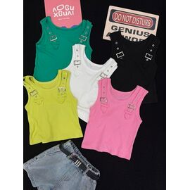 Фотография Футболка детская на девочку 86312 white р.120-160 "Yalisi" недорого оптом от прямого поставщика