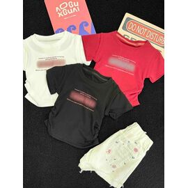 футболка дитяча на дівчинку 89572 pink р.120-160 "Yalisi" недорого оптом від прямого постачальника