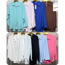 Сорочка жіноча 7530+ pink р.3XL-7XL "BASE" недорого оптом від прямого постачальника