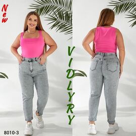 Фотография Джинсы женские 8010-3 grey р.30-36 "Vidlyry" недорого оптом от прямого поставщика