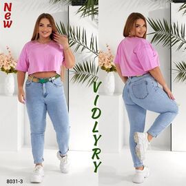 Фотография Джинсы женские 8031-3 l.blue р.32-42 "Vidlyry" недорого оптом от прямого поставщика