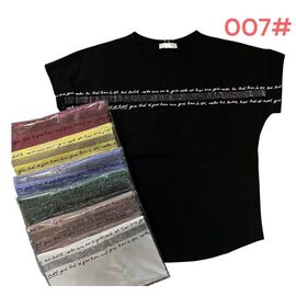 Фотография Футболка женская 007 mix р.50-54 "Katty" недорого оптом от прямого поставщика