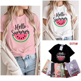 футболка жіноча 5171 mix р.44-48 "Katty" недорого оптом від прямого постачальника