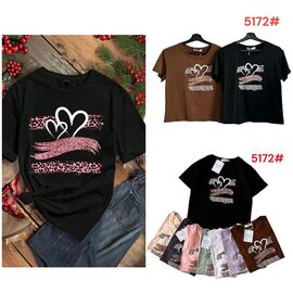 футболка жіноча 5172 mix р.44-48 "Katty" недорого оптом від прямого постачальника