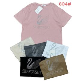 футболка жіноча 804 mix р.44-48 "Katty" недорого оптом від прямого постачальника