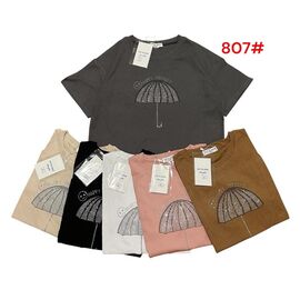 футболка жіноча 807 mix р.44-48 "Katty" недорого оптом від прямого постачальника