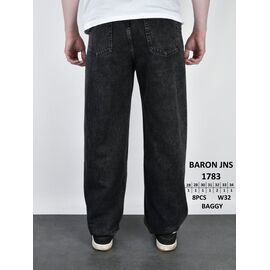Джинси чоловічі 1783 black р.28-34 "God Baron" недорого оптом від прямого постачальника