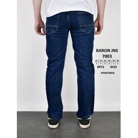 Джинси чоловічі 7003 blue р.32-40 "God Baron" недорого оптом від прямого постачальника