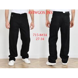 Джинси чоловічі 715-8 black р.27-34 "God Baron" недорого оптом від прямого постачальника