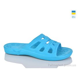 Шльопанці жіночі полегшені Літо C19 бірюза (6 пар р.36-41) "Inblue" недорого оптом від прямого постачальника