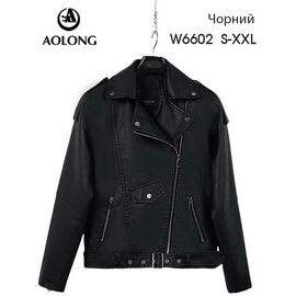 Фотография Куртка женская демисезонная W6602 black р.S-2XL "Immei" недорого оптом от прямого поставщика