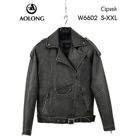 Фотография Куртка женская демисезонная W6602 grey р.S-2XL "Immei" недорого оптом от прямого поставщика