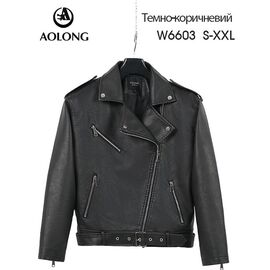 Куртка жіноча демісезонна W6603 d.brown р.S-2XL "Immei" недорого оптом від прямого постачальника