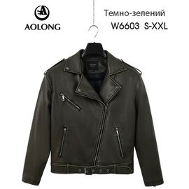 Фотография Куртка женская демисезонная W6603 khaki р.S-2XL "Immei" недорого оптом от прямого поставщика