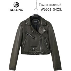 Фотография Куртка женская демисезонная W6608 khaki р.S-2XL "Immei" недорого оптом от прямого поставщика