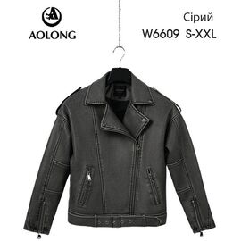 Фотография Куртка женская демисезонная W6609 grey р.S-2XL "Immei" недорого оптом от прямого поставщика