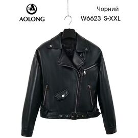 Фотография Куртка женская демисезонная W6623 black р.S-2XL "Immei" недорого оптом от прямого поставщика