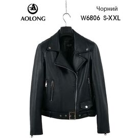 Куртка жіноча демісезонна W6806 black р.S-2XL "Immei" недорого оптом від прямого постачальника