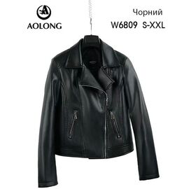 Фотография Куртка женская демисезонная W6809 black р.S-2XL "Immei" недорого оптом от прямого поставщика