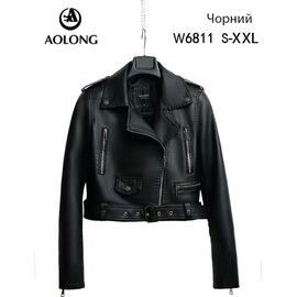 Фотография Куртка женская демисезонная W6811 black р.S-2XL "Immei" недорого оптом от прямого поставщика