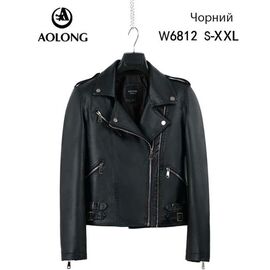 Фотография Куртка женская демисезонная W6812 black р.S-2XL "Immei" недорого оптом от прямого поставщика