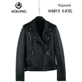 Фотография Куртка женская демисезонная W6813 black р.S-2XL "Immei" недорого оптом от прямого поставщика