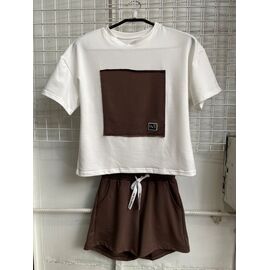 Костюм жіночий 10269 brown р.2XL-5XL "VICTORY" недорого оптом від прямого постачальника