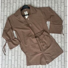 Костюм жіночий 014 brown р.42-48 "VALENTINA" недорого оптом від прямого постачальника